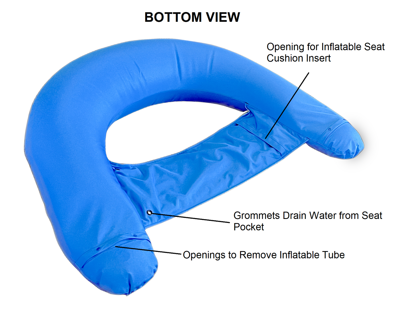 Premium Fabric Covered Inflatable Pool Float Furniture Quality AquaBoy Pool Chair