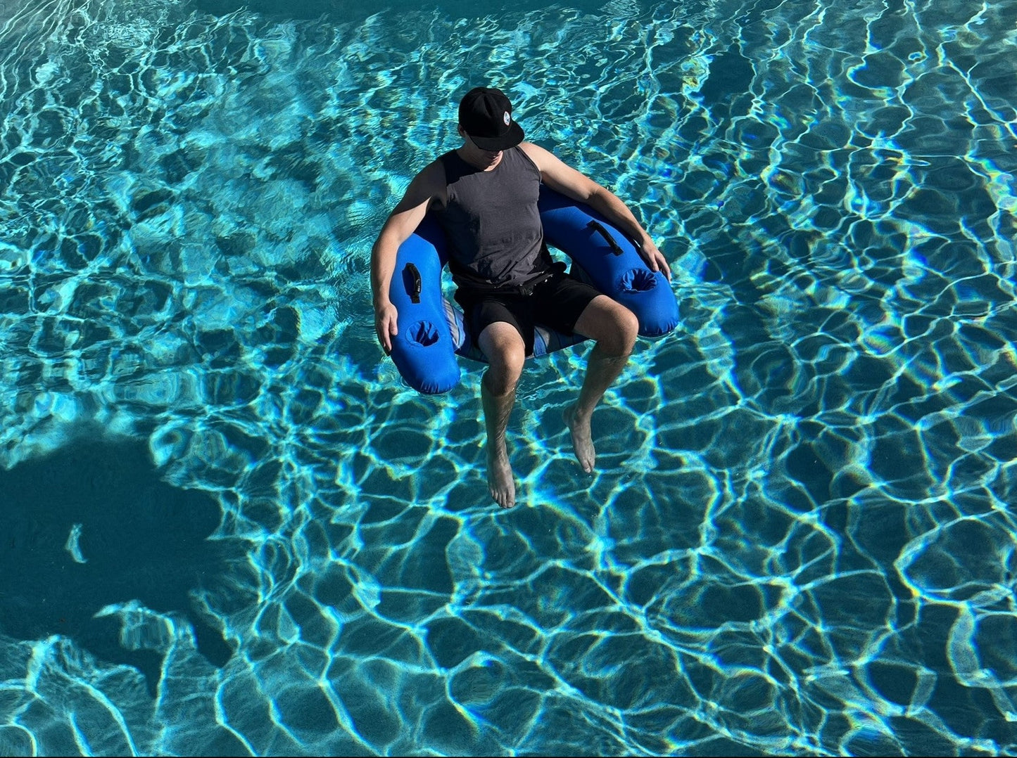 Premium Fabric Covered Inflatable Pool Float Furniture Quality AquaBoy Pool Chair